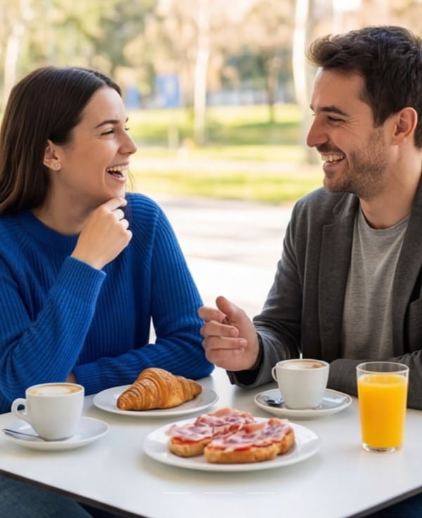 Desayunos completos cada mañana